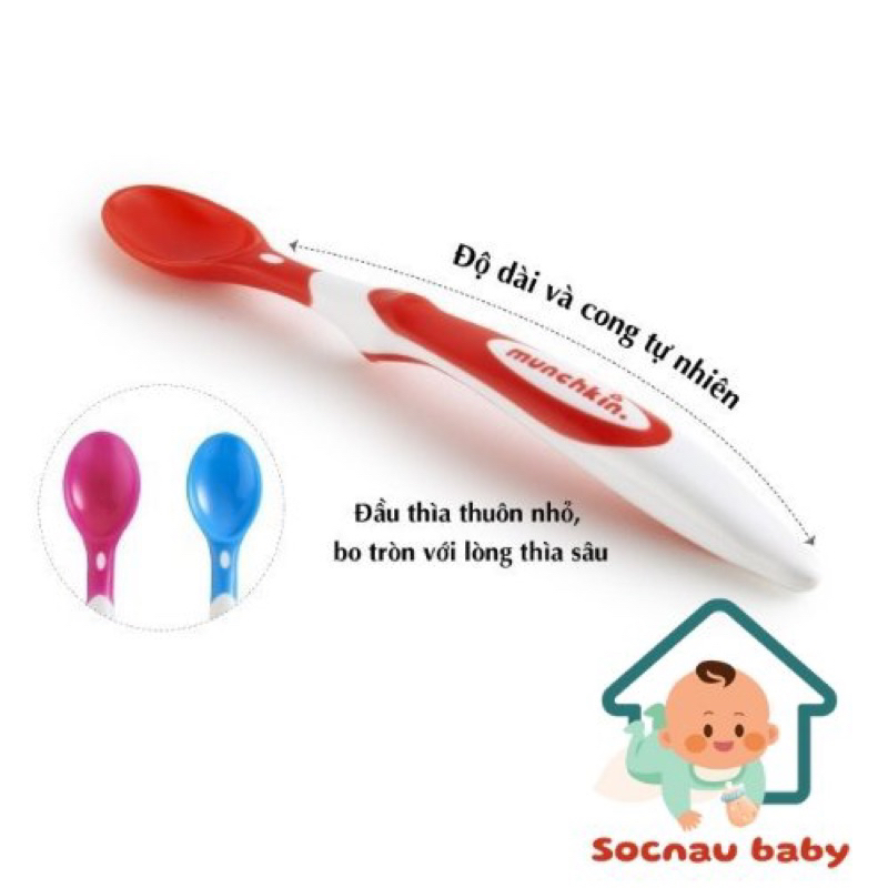 Thìa mềm ăn dặm Munchkin cho bé