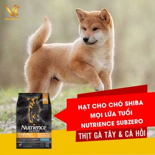 Thức ăn hạt thịt tươi cho chó shiba mọi lứa tuổi | nutrience subzero vị thịt gà tây & cá hồi | vc pet shop