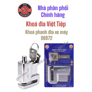 Khoá Đĩa VIỆT TIỆP 06972 chốt thép- chìa vi tính, Khoá phanh đĩa xe máy dạng cải tiến siêu an toàn