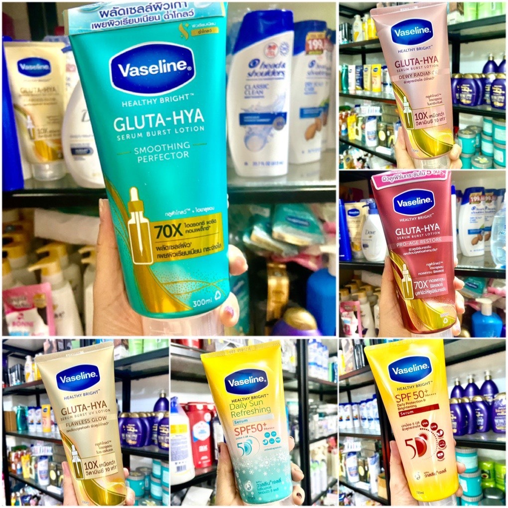 [MẪU MỚI 2022] VASELINE 50X HEALTHY BRIGHT SPF50+ PA++++ Daily Proctection & Brightening 50X 10X 4X 