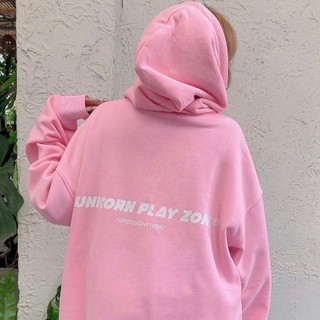 Upz áo khoác hoodie cơ bản unicorn play zone unisex nỉ bông
