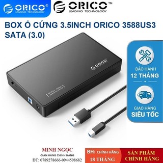 Box Hộp Ổ Cứng 3.5/2.5 inch SATA USB 3.0 Orico 3588US3 - Bảo Hành 12 Tháng