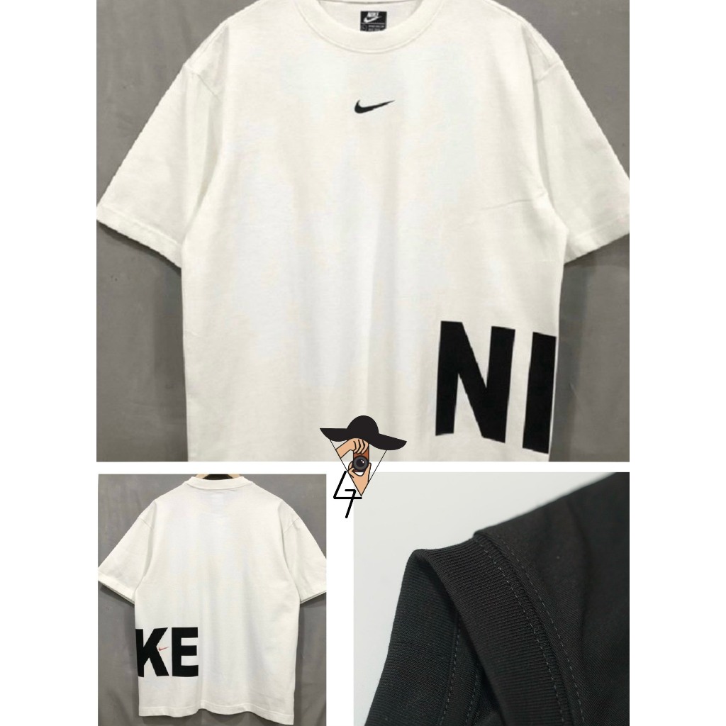 Áo thun Nike form rộng cotton 100% unisex phông basic nam nữ tay lỡ chất liệu Cotton