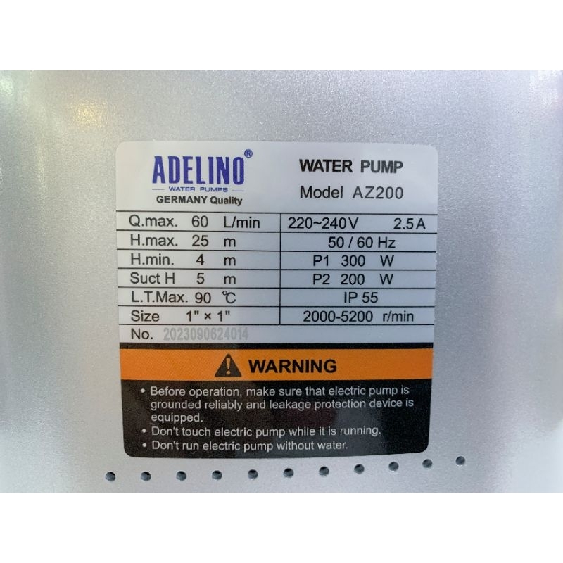 Bơm biến tần AZ200/220v