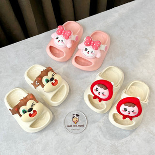 Dép sục cross MELITTDEER chính hãng chất liệu nhựa EVA siêu nhẹ nhiều màu sticker 3D đáng yêu cho bé ( A04 )