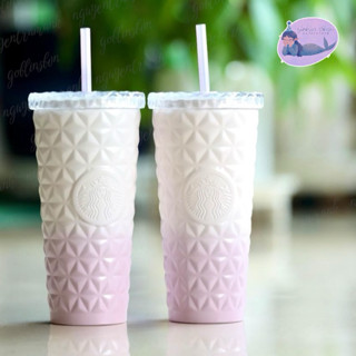 [Limited Stock] STARBUCKS LY GIỮ NHIỆT OMBRE PINK CHERRY BLOSSOM DION COLD CUP 591ML