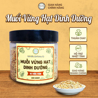 Muối vừng hạt dinh dưỡng giã tay thuần chay hộp 200g