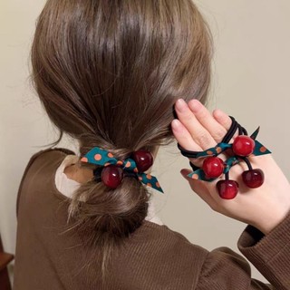 Dây cột tóc quả cherry chun cột tóc nữ phụ kiện tóc bé gái