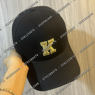 Mũ lưỡi trai thêu chữ cái | nón kết thêu chữ p,r,s,k,h,l,w,q,t,d,y,v,n chất kaki unisex nam nữ