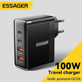 [[ Cốc Sạc 100W Essager ]] Cốc sạc nhanh 100W Essager Công Nghệ GaN Với 4 cổng