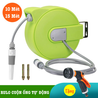 Vòi tưới cây mini NAW-A10 rulo cuộn ống nước tự động tặng vòi xịt 8 kiểu phun