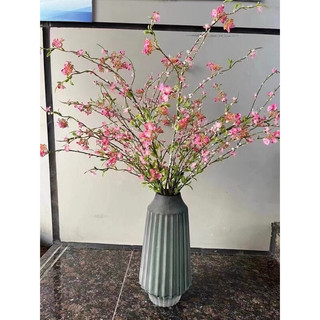 Hoa giả, hoa lụa cành tuyết mai cao cấp cắm bình