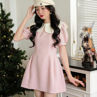 Melin Dress• đầm ngắn tay phồng cổ thuỷ thủ tiểu thư ngọt ngào (nhận may theo số đo)