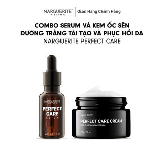 Combo Ốc Sên Perfect Care Narguerite Dưỡng Trắng Tái Tạo Da