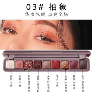Bảng Phấn Mắt 9 Ô LAMEILA NO.3600 (Dài Nâu)(CÓ GIẤY ỦY QUYỀN CỦA HÃNG)