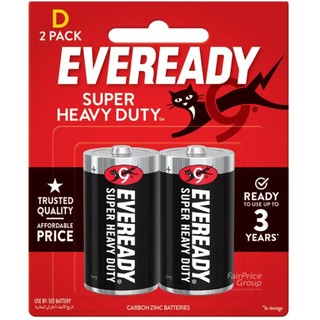 Pin Đại D Eveready (Carbon) 1.5V (vỉ 2 viên)[Nhập Khẩu Indonesia]