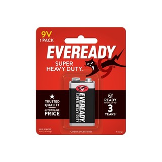 Pin Vuông 9V Eveready Carbon [Chính Hãng]