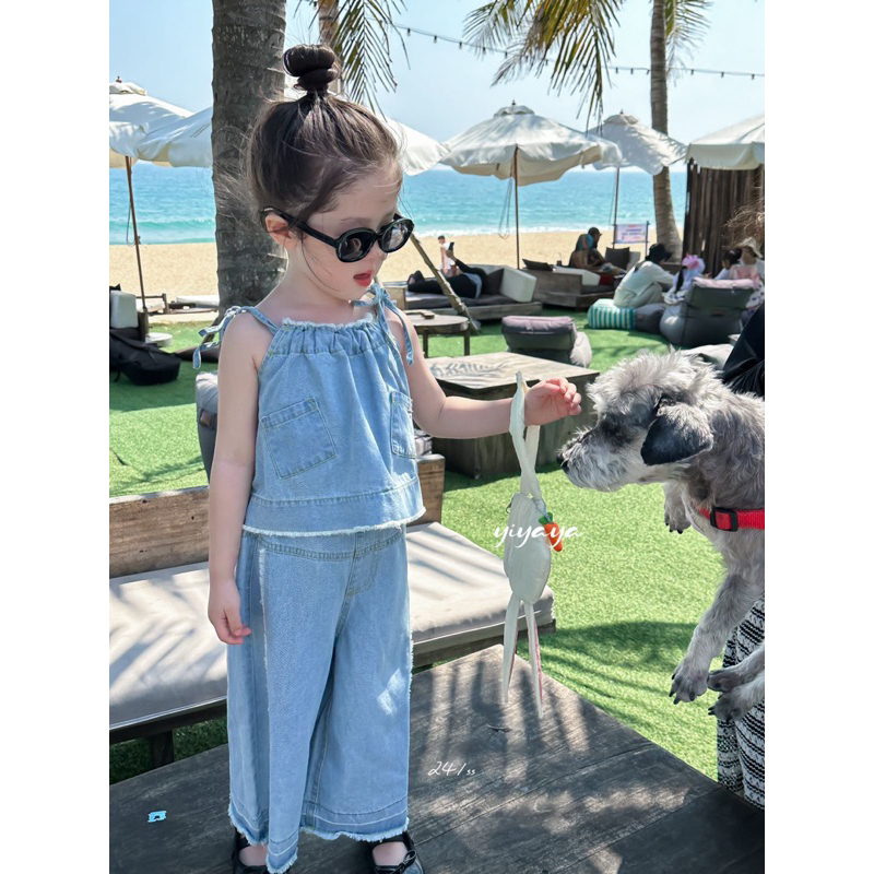 𝒀𝑰𝒀𝑨𝒀𝑨 𝑲𝑰𝑫𝑺 (Y1257) - Set jeans 2 món