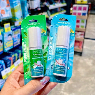Xịt thơm miệng mát lạnh watsons thái lan - watsons icy cool mint/ pepper mint mouth spray
