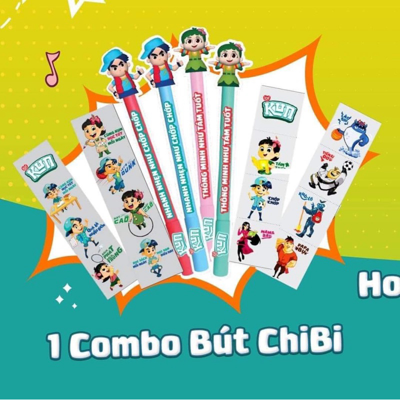 Combo bút chibi kun