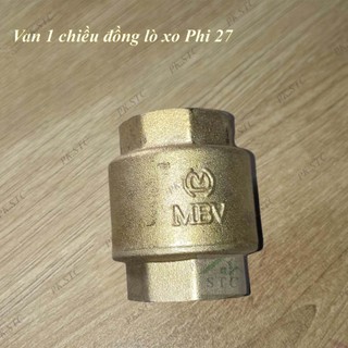 Van 1 chiều đồng lá lật/lò xo MBV Phi - Kích thước 𝟐𝟕 𝐦𝐦