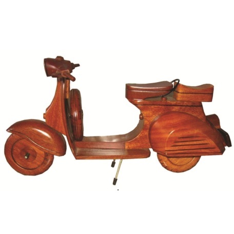 Mô hình xe mô tô gỗ trang trí - Mô hình xe VESPA - Dài 30cm