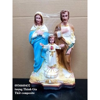 Tượng Thánh Gia Thất 28cm composite ( Gia Đình Thánh Gia) quà tặng công giáo