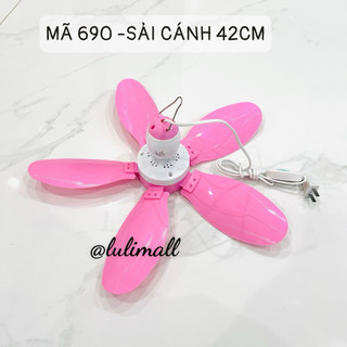 Quạt màn nhỏ, quạt trần mini sải cánh 42cm,quay mạnh mát dịu