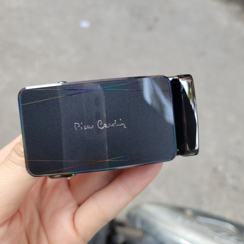 Set thắt lưng dây nịt nam kèm Pierre Cardin wallet slide belt gift set Malaysia