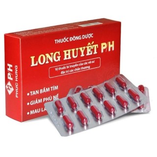 Long huyết p/h - giật sưng, phù nề, bầm tím