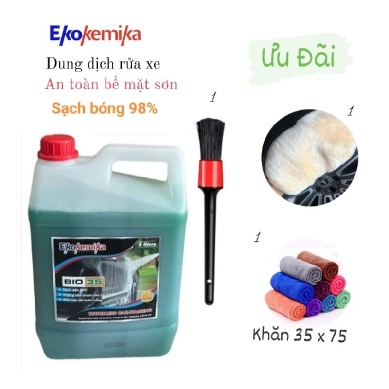 Nước rửa xe không chạm bio 35 5L