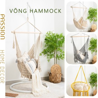 Ghế Võng Xích Đu Nordic Linen Kèm Gối Tựa Lưng PA9592