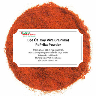 Bột ớt cay vừa - bột ớt paprika - bột ớt cựa gà túi 1kg việt hiệp