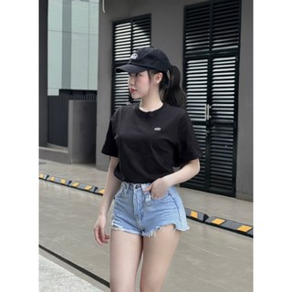 Áo thun nữ thời trang, Áo thun nữ thời trang form cơ bản tôn dáng chất cotton mềm co giãn, màu đen - trắng phong cách