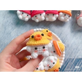 Móc khóa nấm len HANDMADE dễ thương