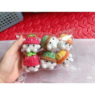 Móc khóa nấm len HANDMADE dễ thương