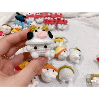 Móc khóa nấm len HANDMADE dễ thương