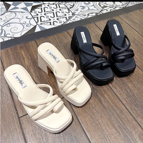 Dép Nữ Đế Xuồng 9cm Ngọc Trinh Store Dây Mảnh Kẹp Xỏ Ngón Hiện Đại - Mã 00B7_L1A. | BigBuy360 - bigbuy360.vn