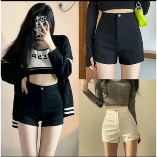 Quần shorts idol cúc đồng chất umi hàn siêu hot, Quần biker hottrend ido ôm body