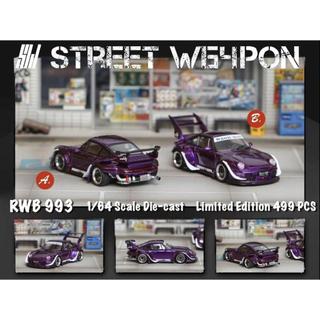 Mô hình 1:64 street weapon - rwb porsche 993 flash purple color