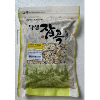 Gạo trộn 15 loại ngũ cốc nguyên hạt hàn quốc - 15곡 으뜸 혼식 800그램