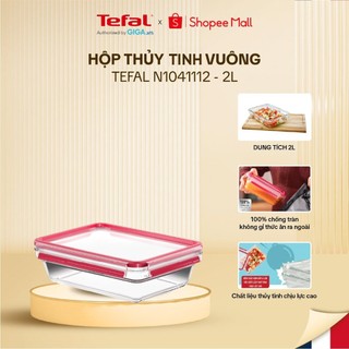  Hộp thủy tinh vuông Tefal Masterseal Glass N1041112 - 2L