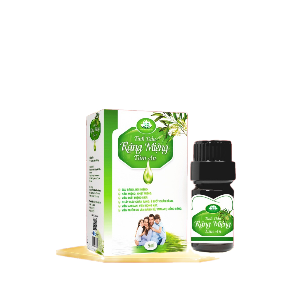 Tinh Dầu Răng Miệng Sâu Răng Hôi Miệng Viêm Họng Hạt Viêm Amidan Tâm An Mẫu nhỏ 5ML