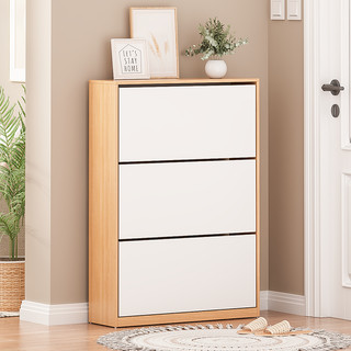 Tủ giày thông minh 3 cánh lật màu sắc hiện đại, chất liệu gỗ MDF cao cấp decor phòng đẹp GP20