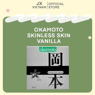 BAO CAO SU OKAMOTO HƯƠNG VANILLA  [ CHÍNH HÃNG NHẬT BẢN] NGỌT NGÀO - HỘP 10 BAO THÊM HƯƠNG VỊ CUỘC YÊU NGỌT NGÀO