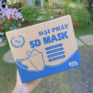 Thùng 100c khẩu trang 5d đại phát mask 5d thùng 100c khẩu trang 3 lớp mỏng nhẹ thời trang