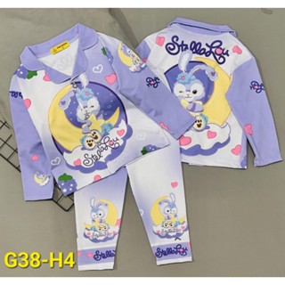 MÃ G38 SIZE 20-42KG PIZAMA DÀI BÉ GÁI THUN LẠNH 3D