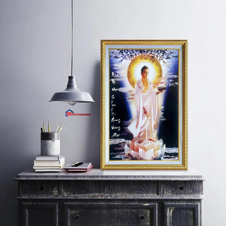 Tranh đính đá phật dược sư 50cm x 70cm