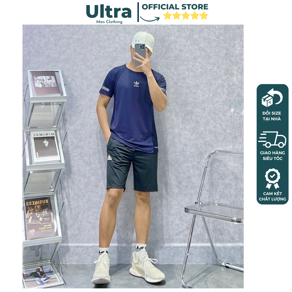 Áo Adidas nam cao cấp mùa hè Hàng Hiệu Ultra Men UH4-670 Áo phông thể thao nam chất mát hàng đẹp bền màu phom chuẩn 2023