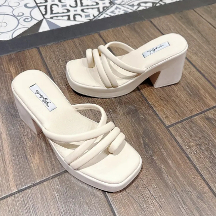 Dép Nữ Đế Xuồng 9cm Ngọc Trinh Store Dây Mảnh Kẹp Xỏ Ngón Hiện Đại - Mã 00B7_L1A. | BigBuy360 - bigbuy360.vn